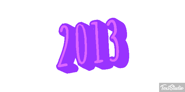 2013 Text effect