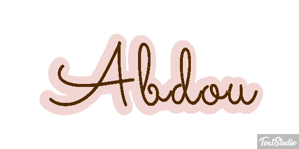 Abdou Text effect