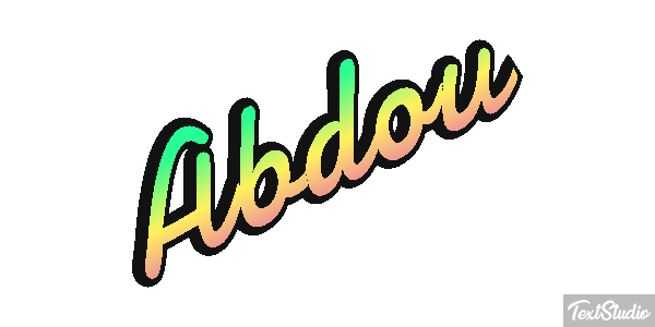 Abdou Text effect