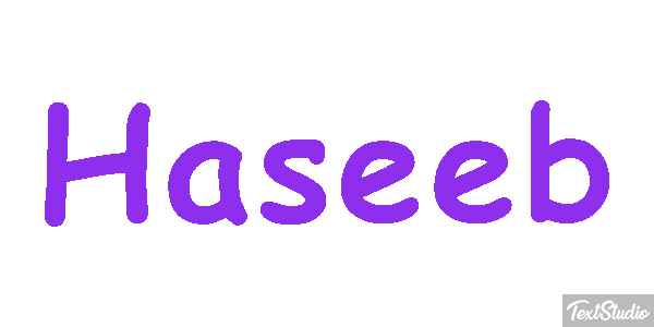 Haseeb Text effect