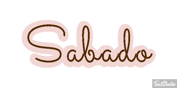 Sábado テキスト効果