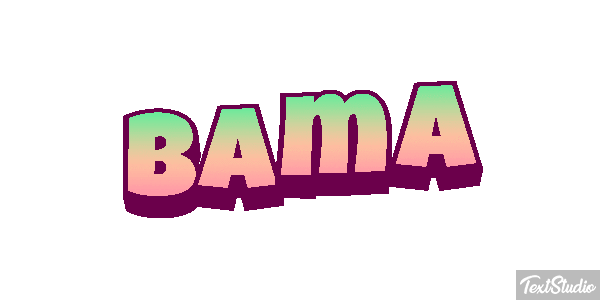 Bama Текстовый эффект