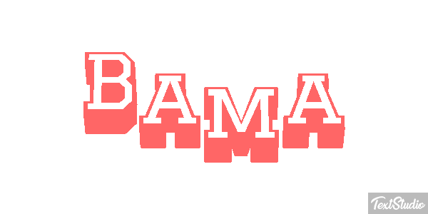 Bama Текстовый эффект