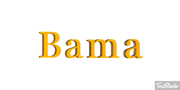 Bama Текстовый эффект