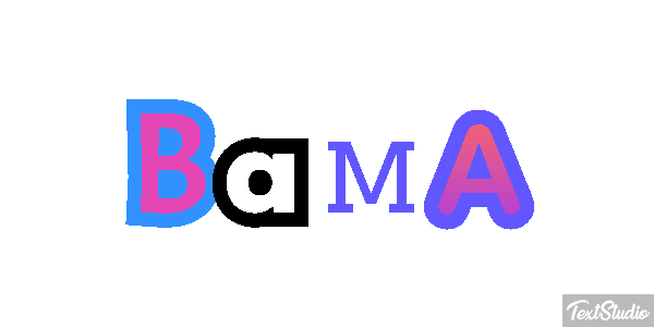 Bama Текстовый эффект