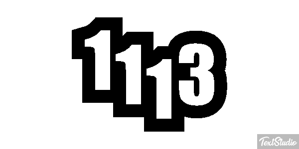 1113 Text effect