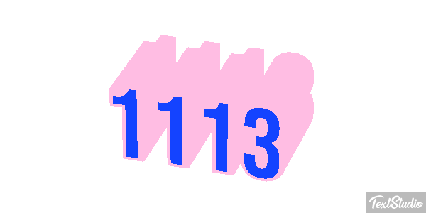 1113 Text effect