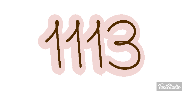 1113 Text effect