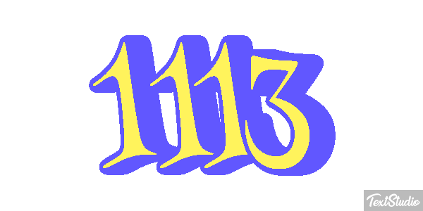 1113 Text effect