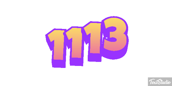 1113 Text effect