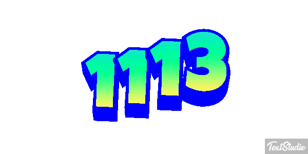 1113 Text effect