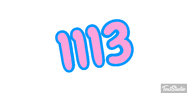 1113 Text effect