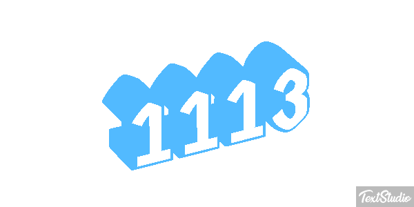 1113 Text effect