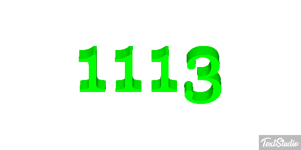 1113 Text effect