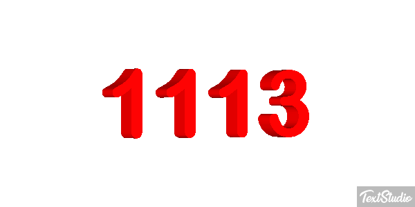 1113 Text effect