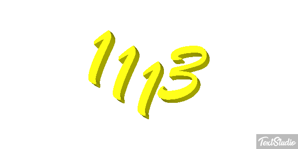 1113 Text effect
