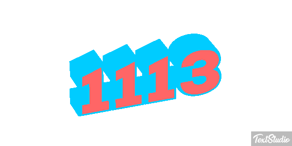 1113 Text effect
