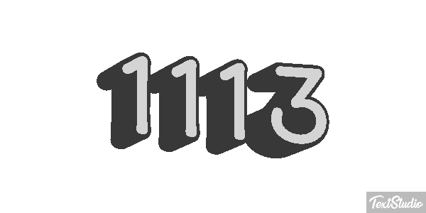 1113 Text effect