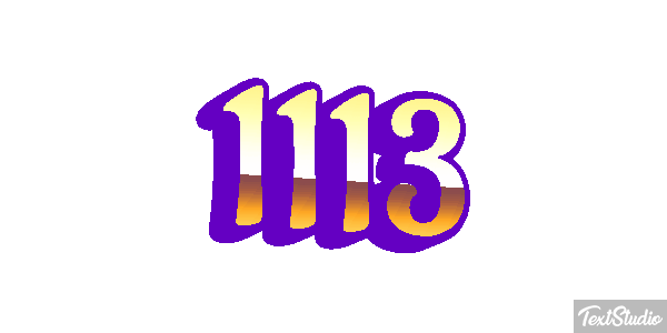 1113 Text effect