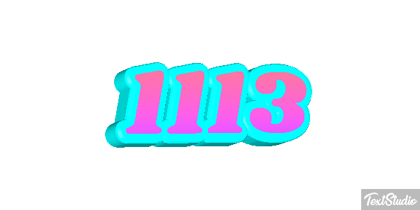 1113 Text effect