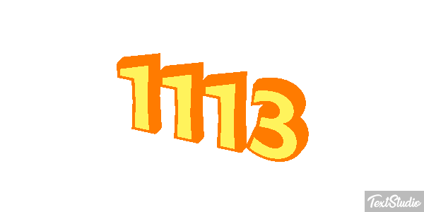1113 Text effect