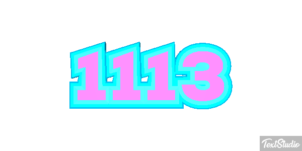 1113 Text effect