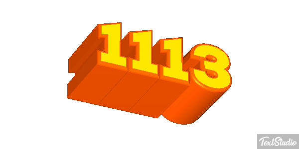 1113 Text effect