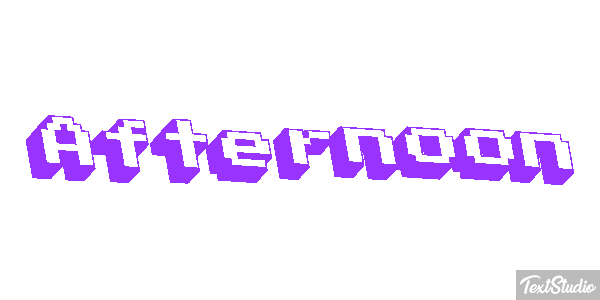 Afternoon Effet de texte