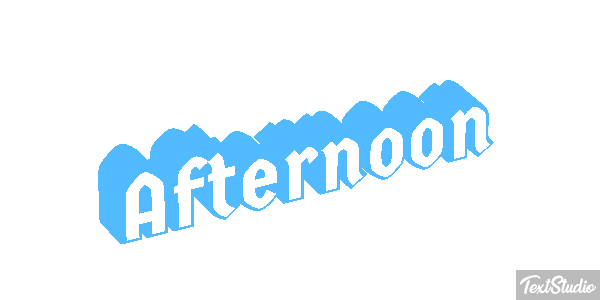Afternoon Effet de texte