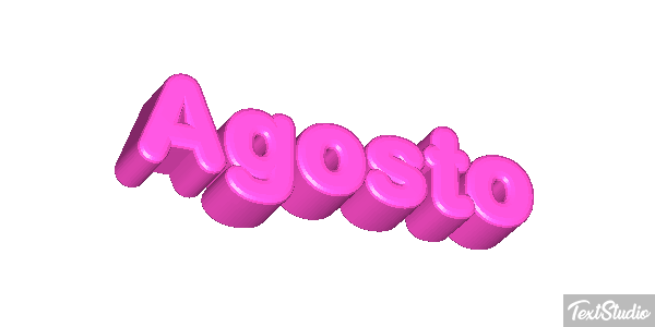 Agosto Efeito do texto