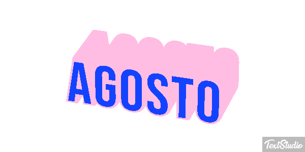 Agosto Efeito do texto