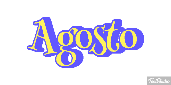 Agosto Efeito do texto