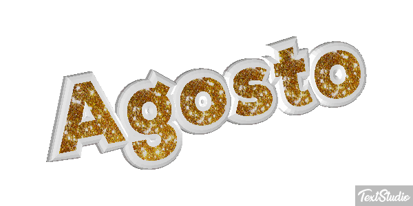 Agosto Efeito do texto