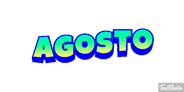 Agosto Efeito do texto