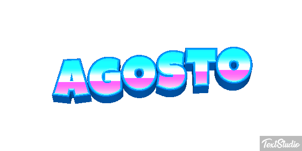 Agosto Efeito do texto