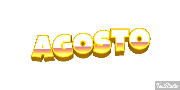 Agosto Efeito do texto