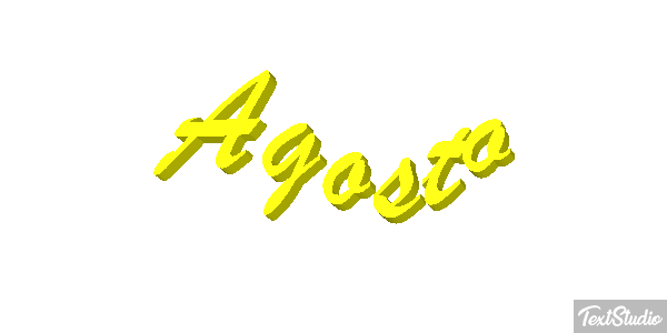 Agosto Efeito do texto