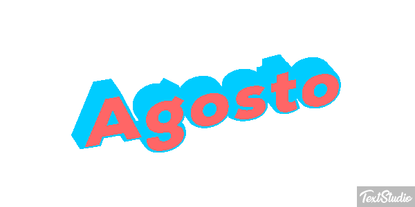 Agosto Efeito do texto
