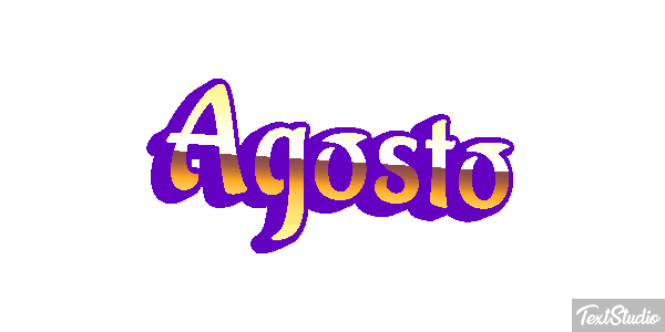 Agosto Efeito do texto
