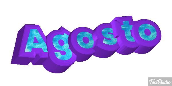 Agosto Efeito do texto