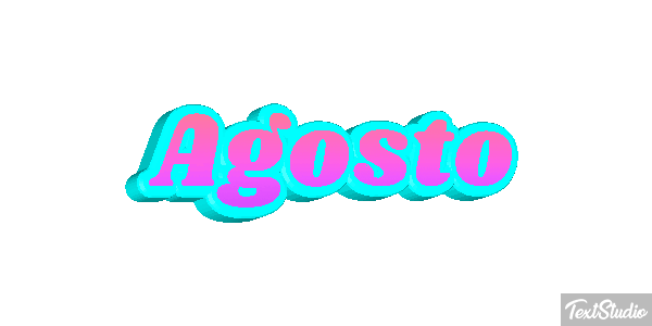 Agosto Efeito do texto