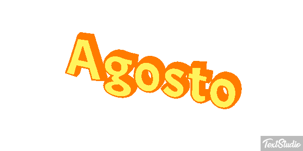 Agosto Efeito do texto