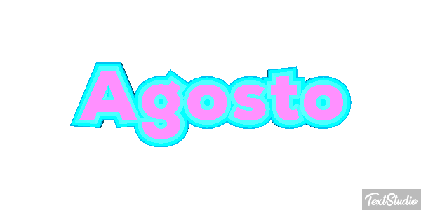 Agosto Efeito do texto