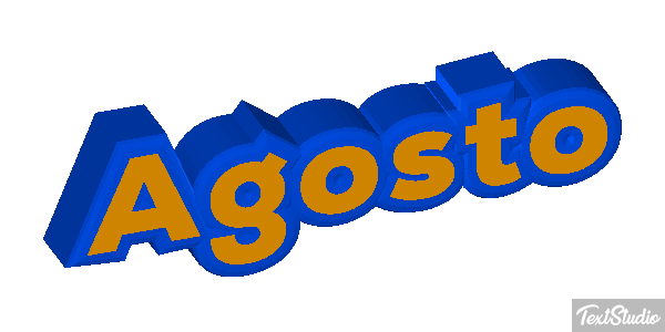 Agosto Efeito do texto
