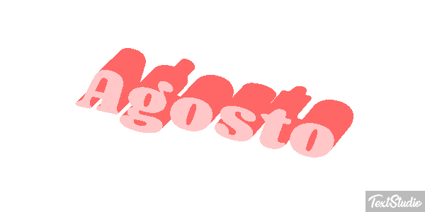 Agosto Efeito do texto