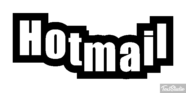 Hotmail Efecto de texto