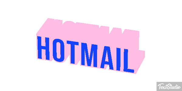 Hotmail Efecto de texto