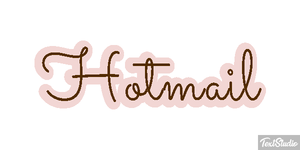 Hotmail Efecto de texto