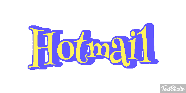 Hotmail Efecto de texto