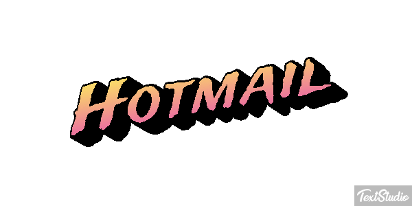 Hotmail Efecto de texto